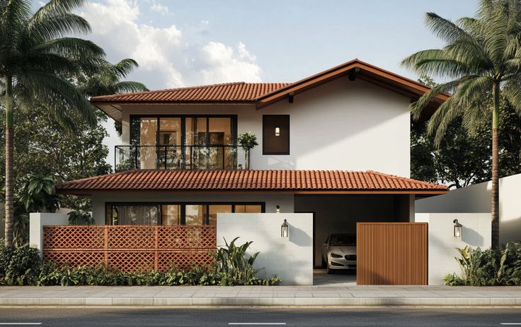 1. Rumah Minimalis Modern Tropis
